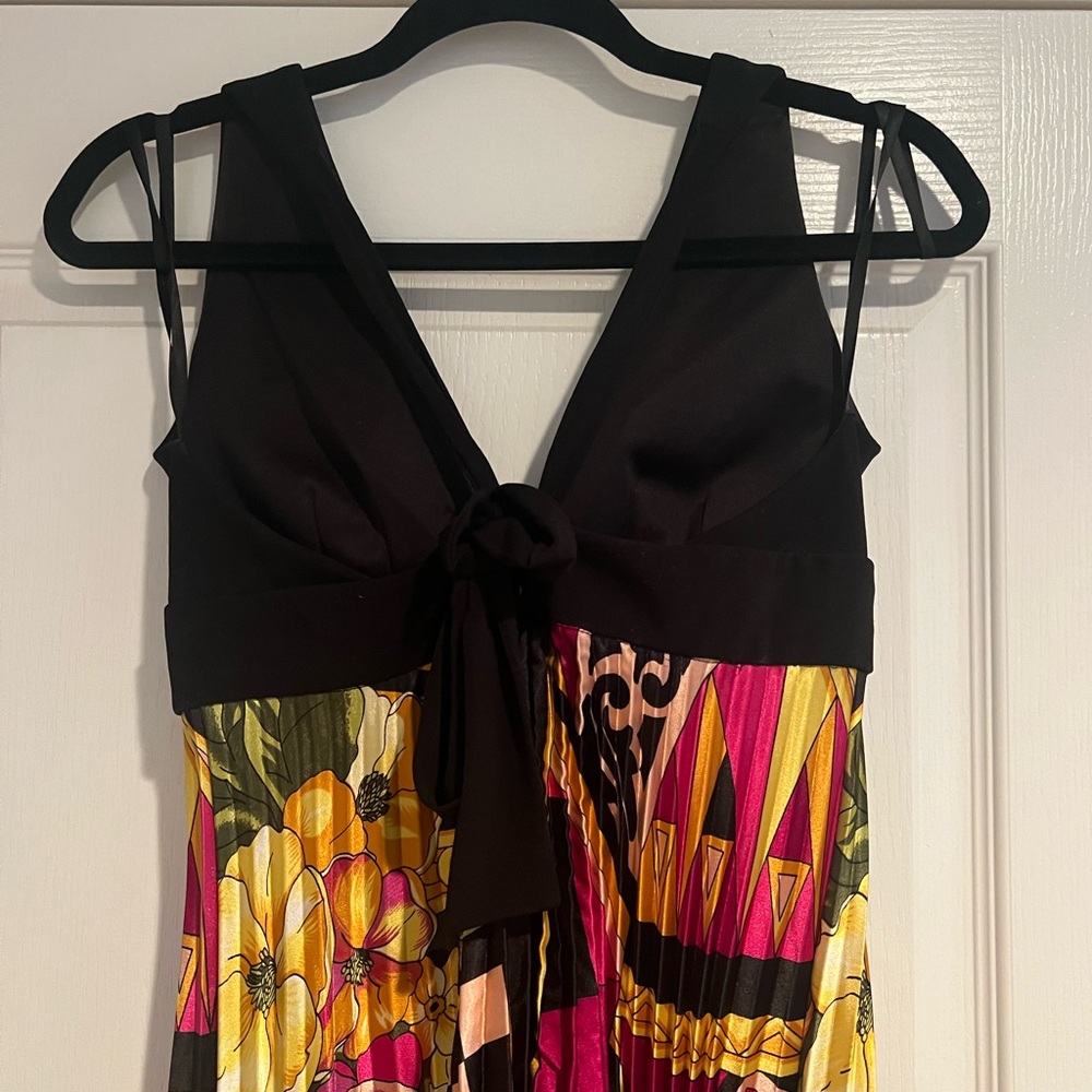 Cache Black and Multicolor Floral Dress